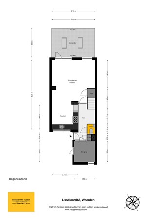 Plattegrond - IJsseloord 63, 3448 VD Woerden - BG - 2D.jpg